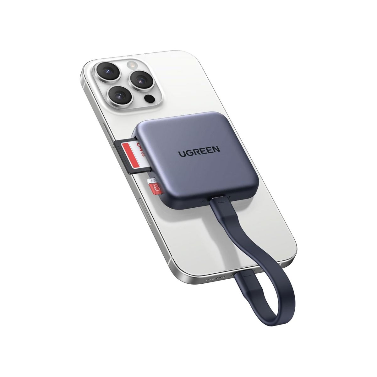 UGREEN - Lector De Tarjetas Ugreen Magnético 3 En 1 Usb-C Cm898-65095