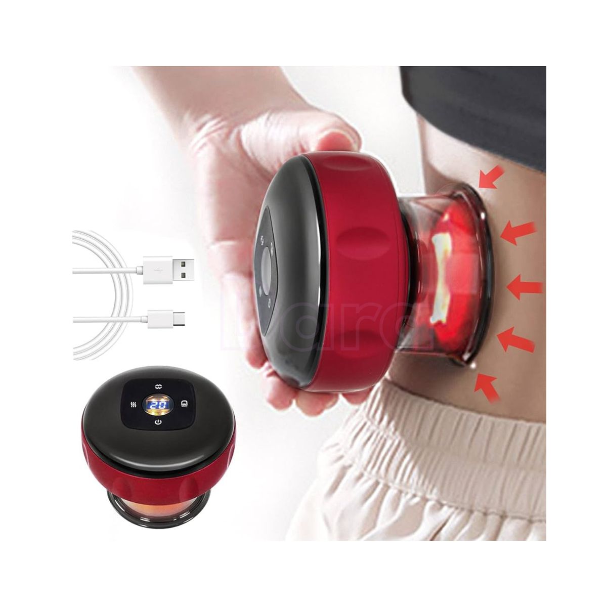 OEM - Masajeador De Ventosa Inteligente Con luz Roja y Succión