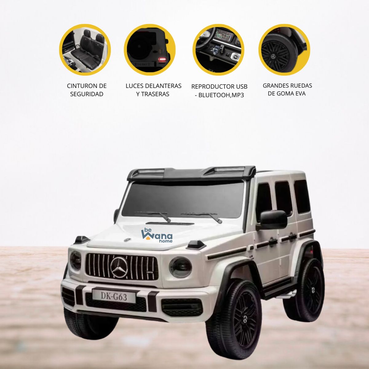 MERCEDES BENZ - Carro a Batería 4 x 4 «AMG G63» White