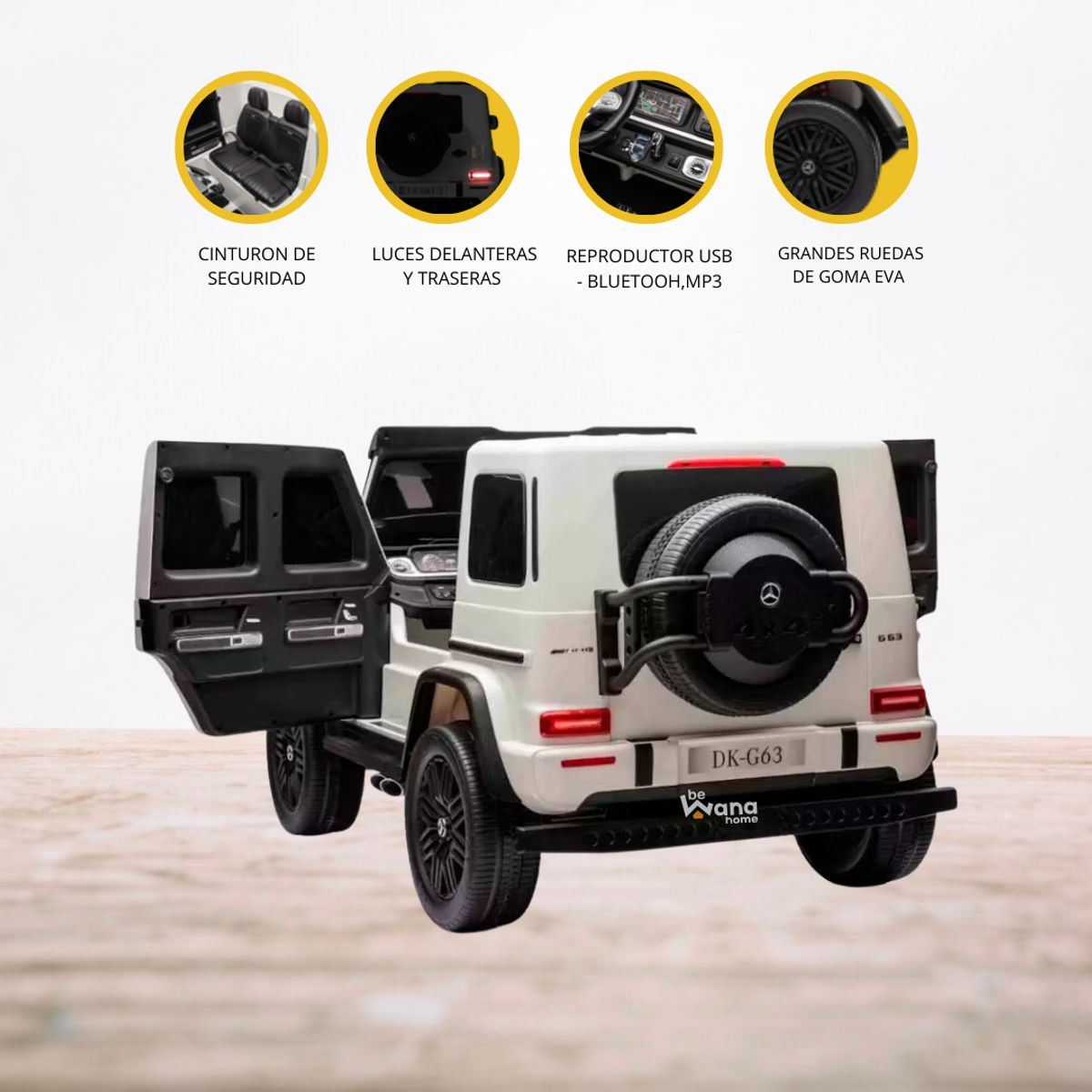 MERCEDES BENZ - Carro a Batería 4 x 4 «AMG G63» White