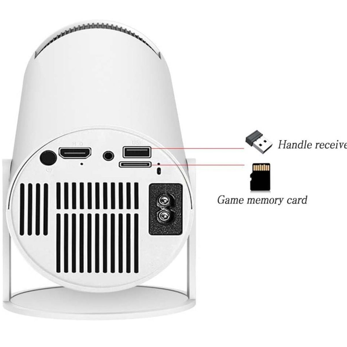 GENERICO - Proyector 4K UHD Compatible con HDMI y USB