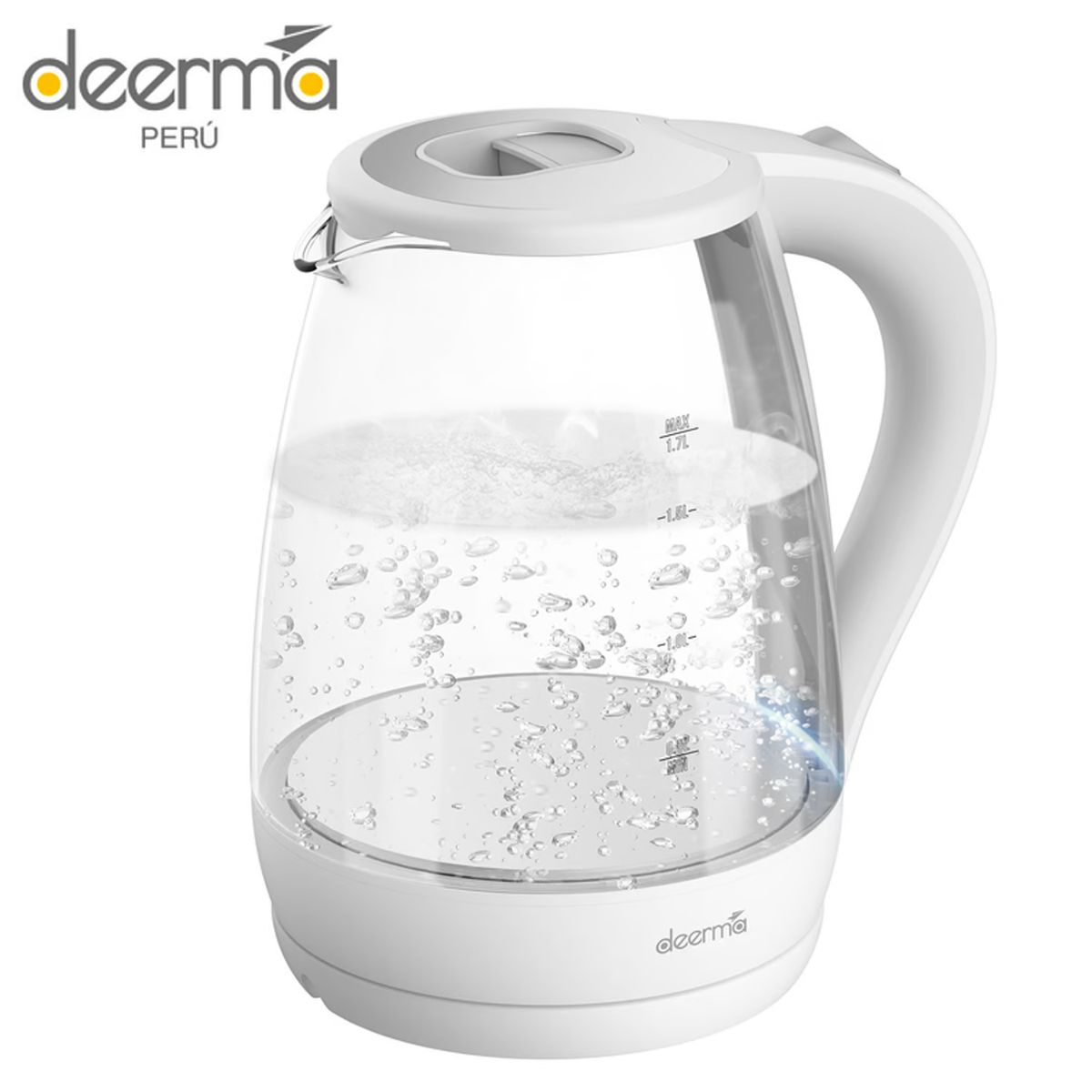 Deerma - Hervidor Eléctrico de vidrio Deerma 1.7 L DEM-SH30W