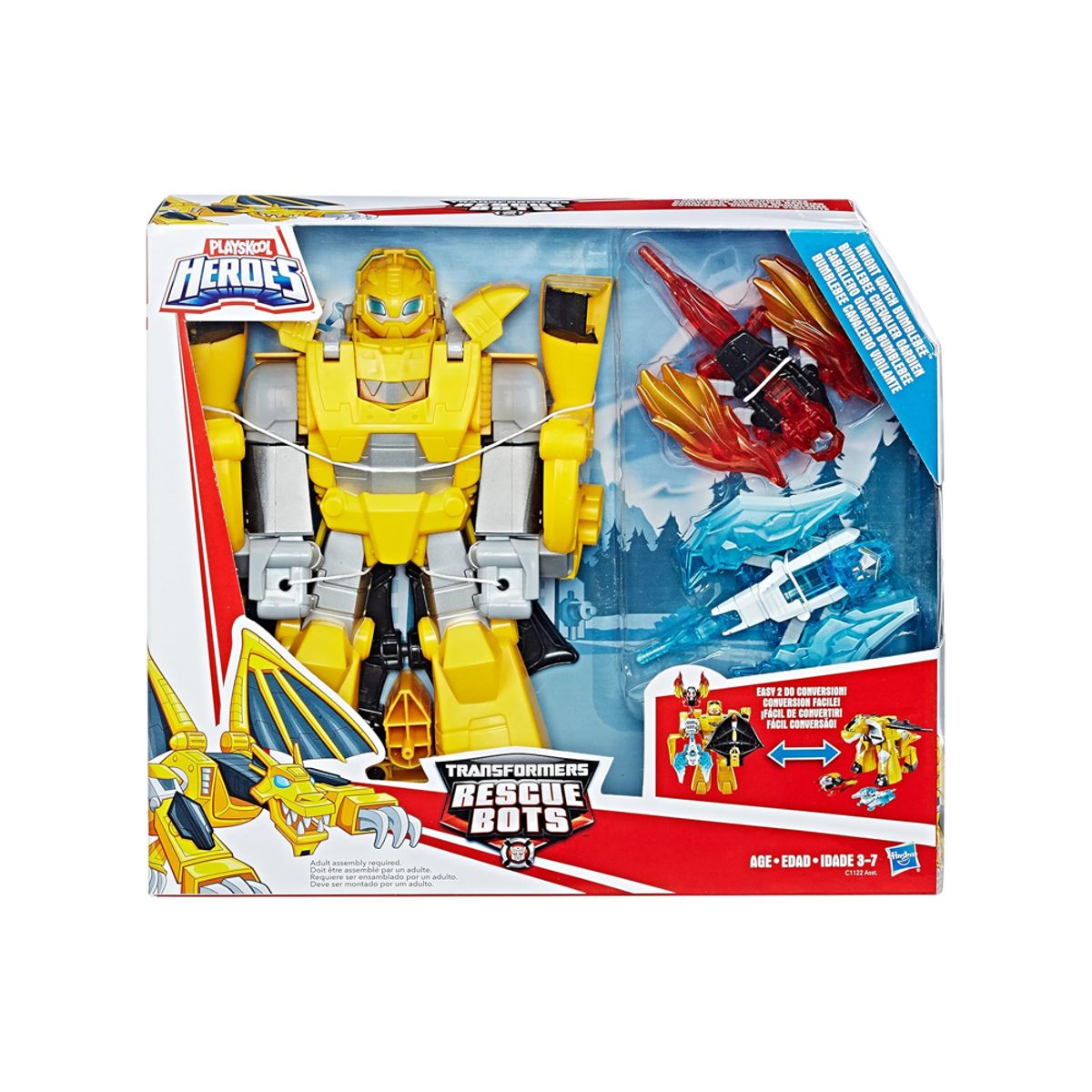 TRANSFORMERS - Playskool Heroes Transformers Rescue Knight Watch Bumblebee