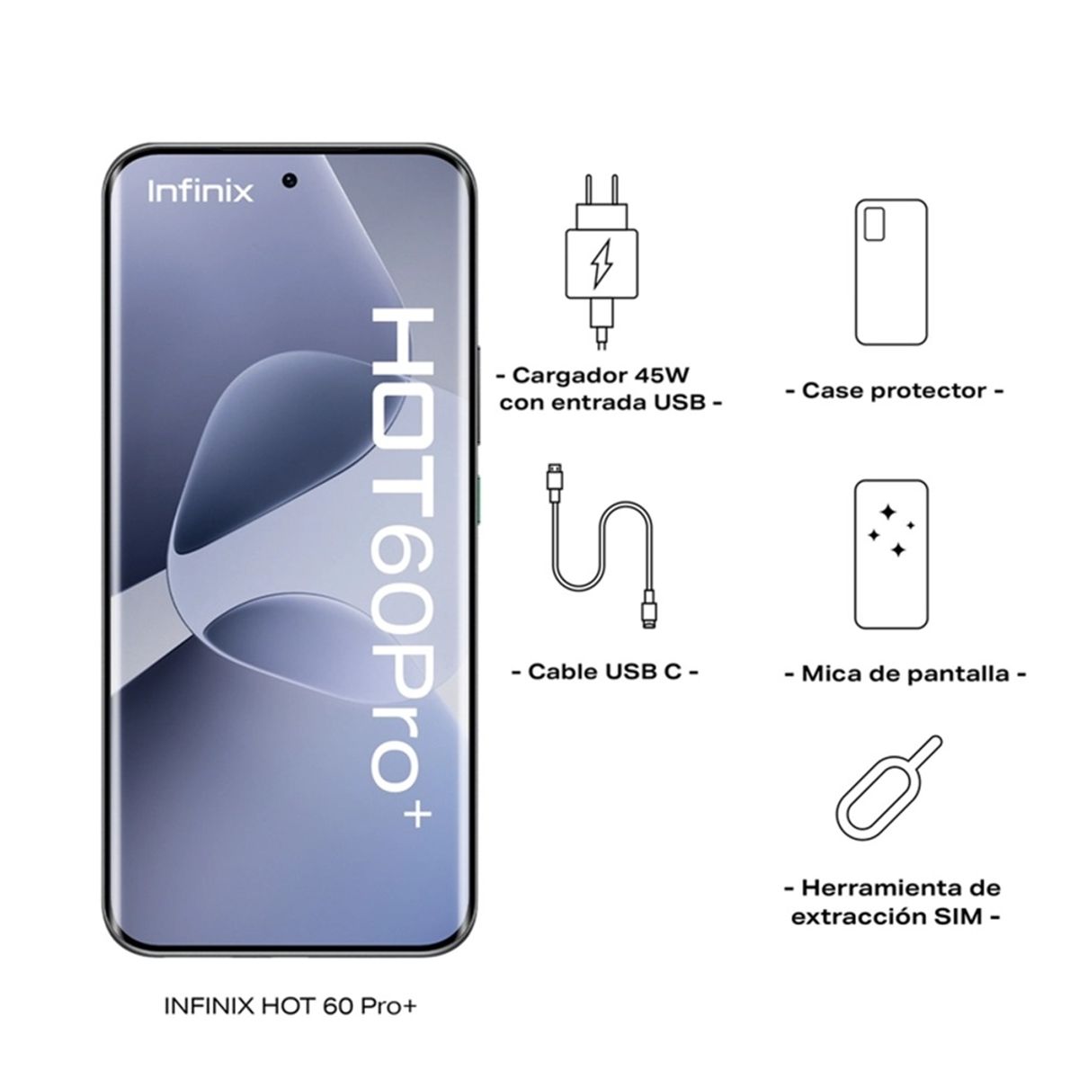 INFINIX - Infinix HOT 60 Pro Plus 256GB 8GB Black