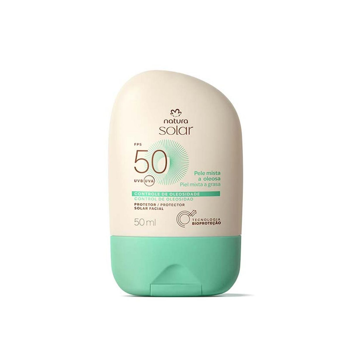 NATURA - Protector Solar Facial Piel Mixta a Oleosa FPS 50 Natura Solar