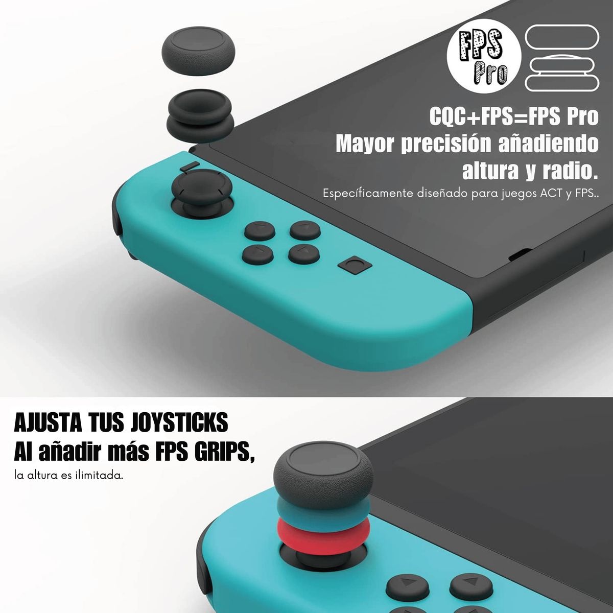 GENERICO - Thumb Grips Skull & Co Para Nintendo Switch Y Switch OLED Joy-Con – 3 pares