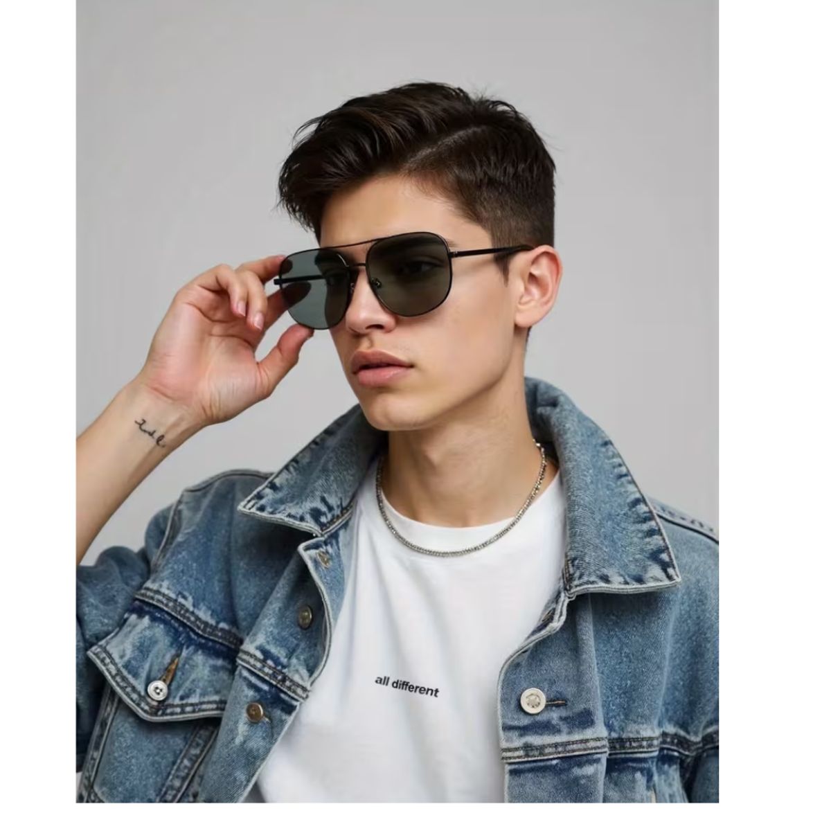 GENERICO - lentes de sol multicolor unisex negro