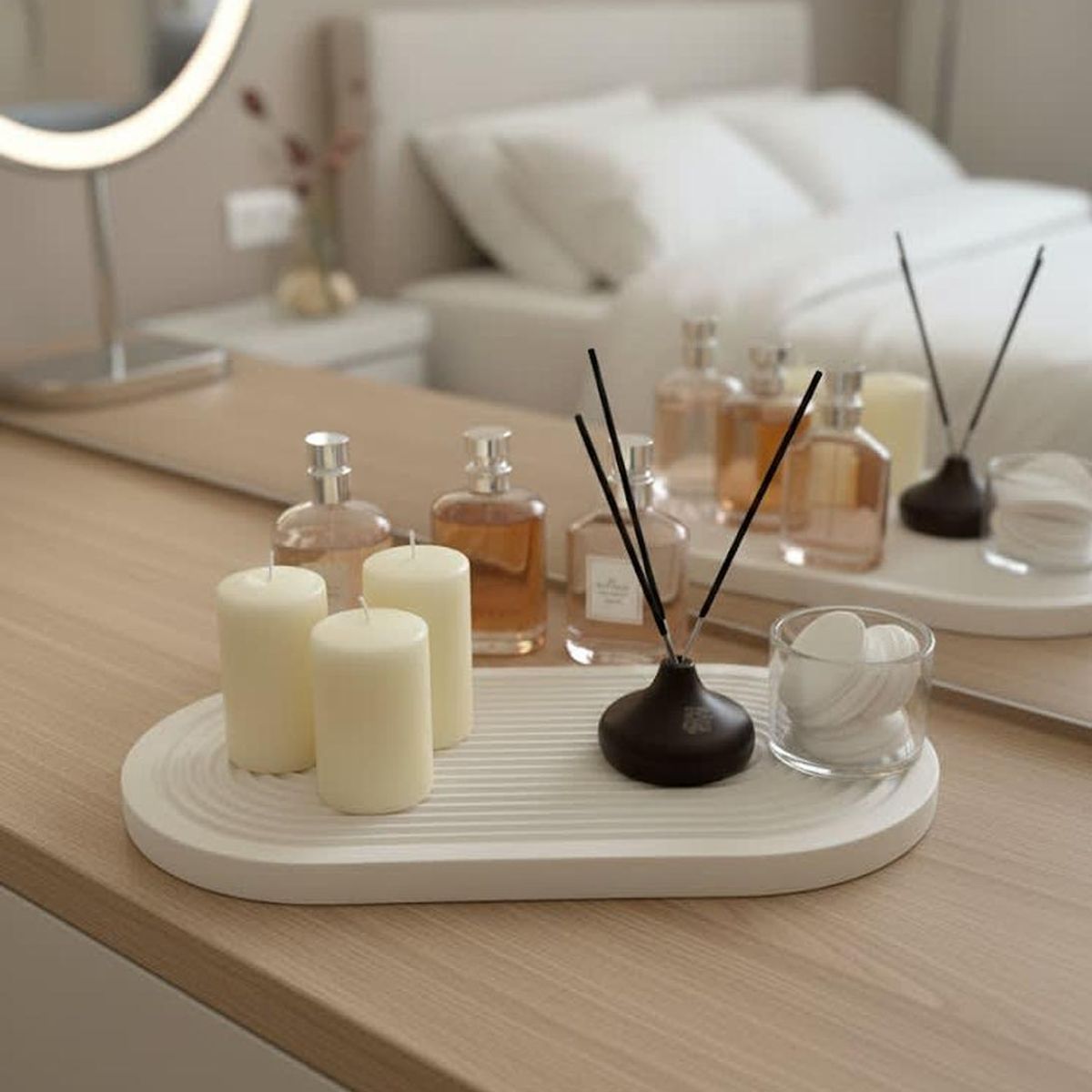 MAP DESIGN HOME - ADORNO BANDEJA BOHO PASTILLA IVORY