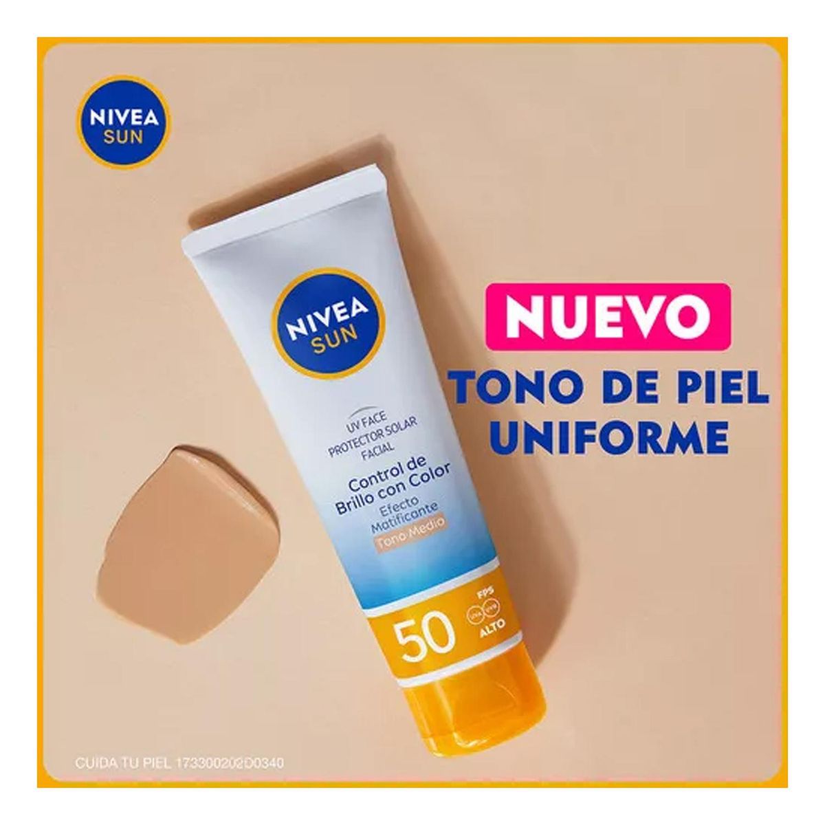 Nivea - Protector Solar Facial Nivea Sun Control Brillo Tono Medio