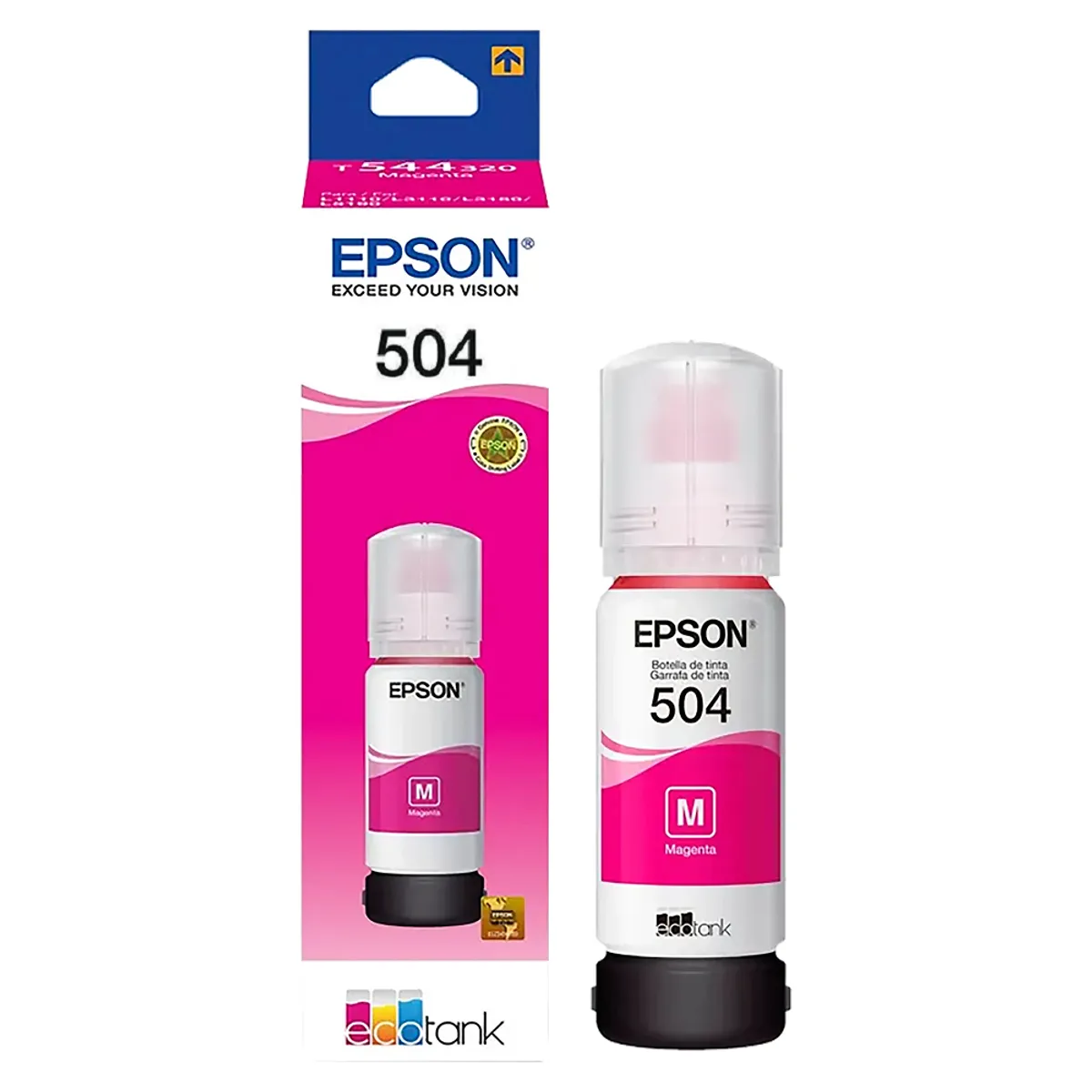 EPSON - Tinta Epson T504 Magenta EcoTank L14150, L6270, L4370, L6370 Original - 70ml
