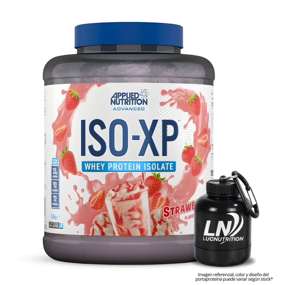 Applied Nutrition - Iso XP 1.8 kg Proteina Isolatada - Strawberry + Portaproteina