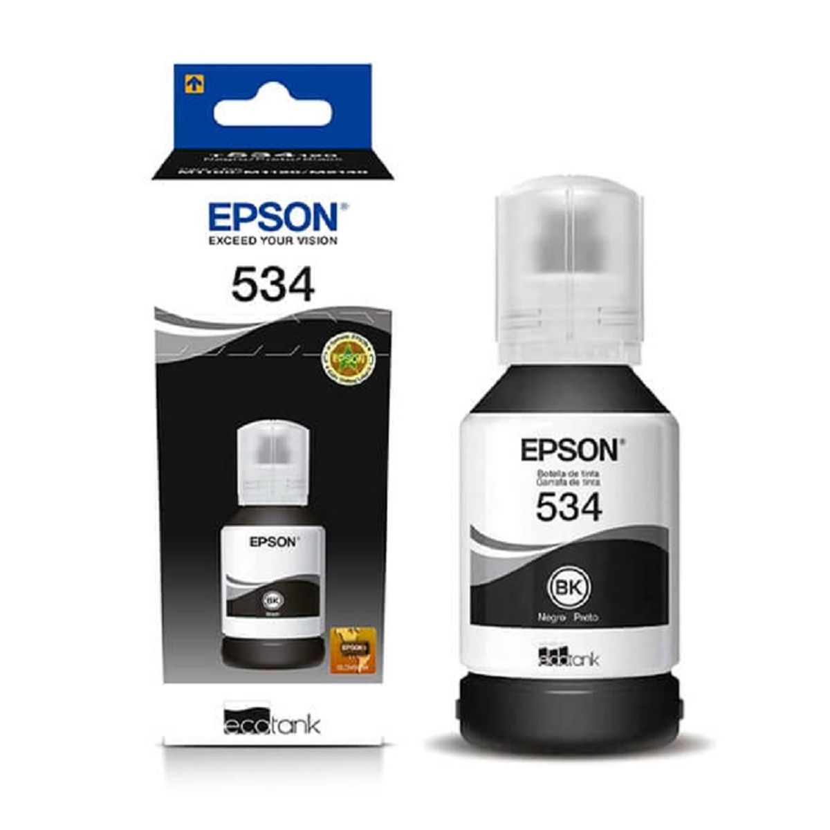 EPSON - Tinta Epson T534 Negro EcoTank M1120, M3170, M2170 Original - 120ml