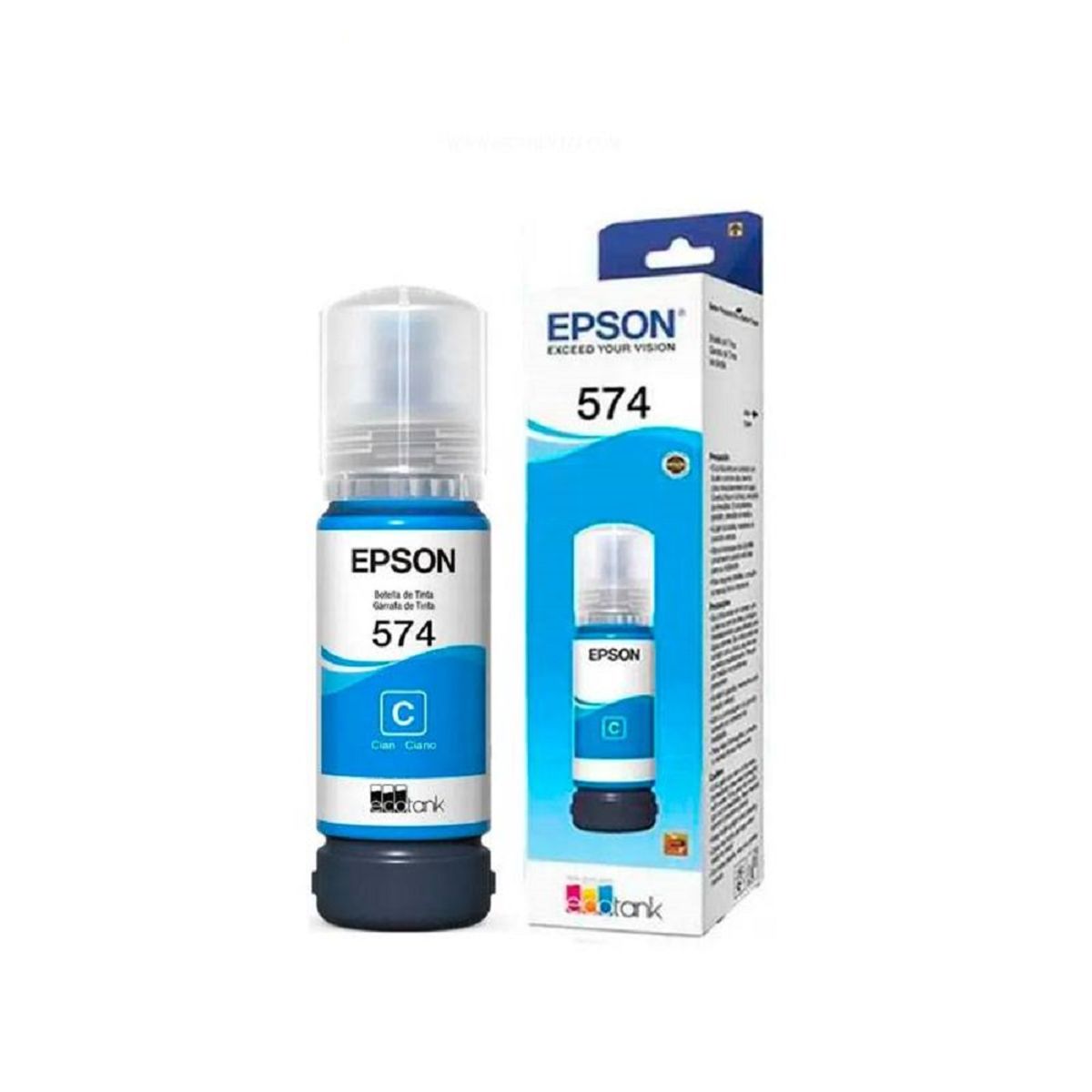Tinta Epson T574 Cian EcoTank L8050 Original - 65ml, marca EPSON - Foto Principal