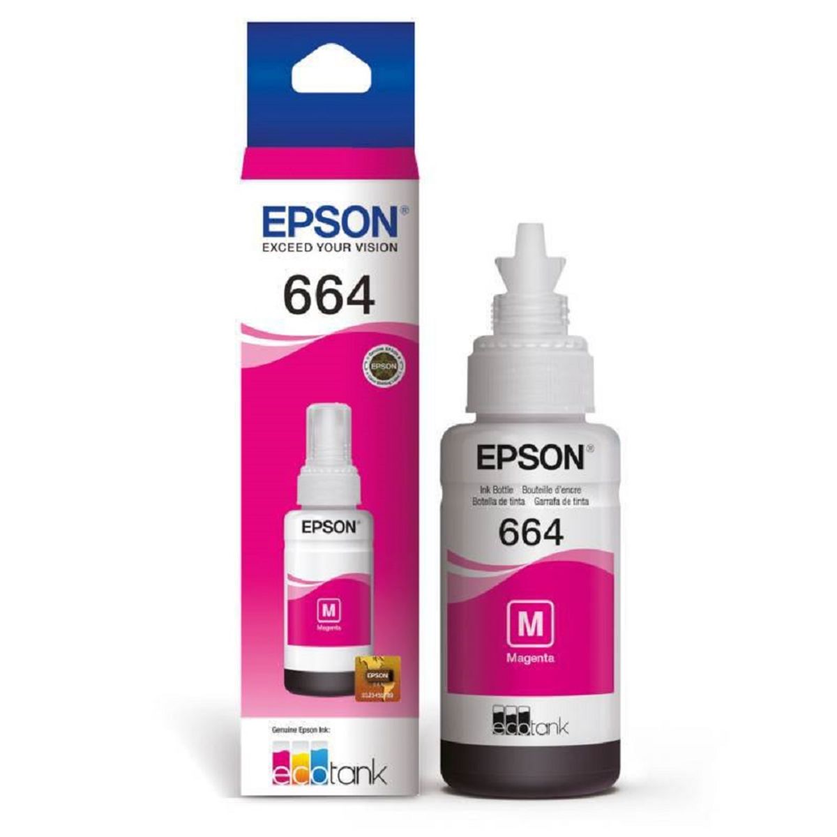 EPSON - Tinta Epson T664 Magenta EcoTank L200, L300, L350, L1455 Original - 70ml