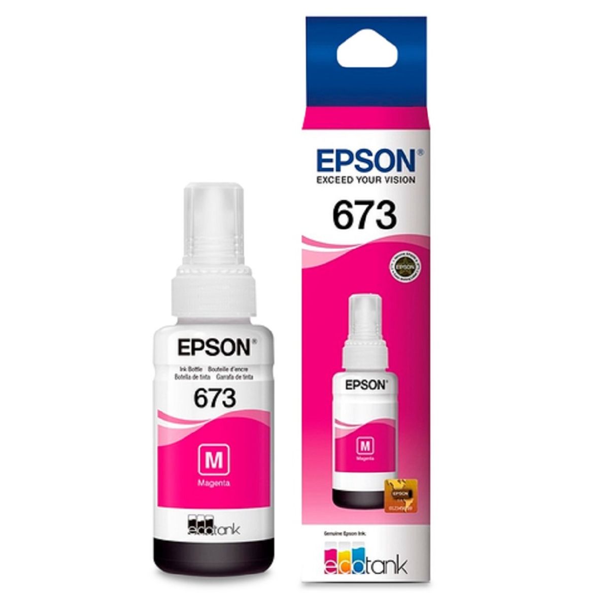 EPSON - Tinta Epson T673 Magenta EcoTank L800, L805, L810, L850, L1800 Original - 70ml