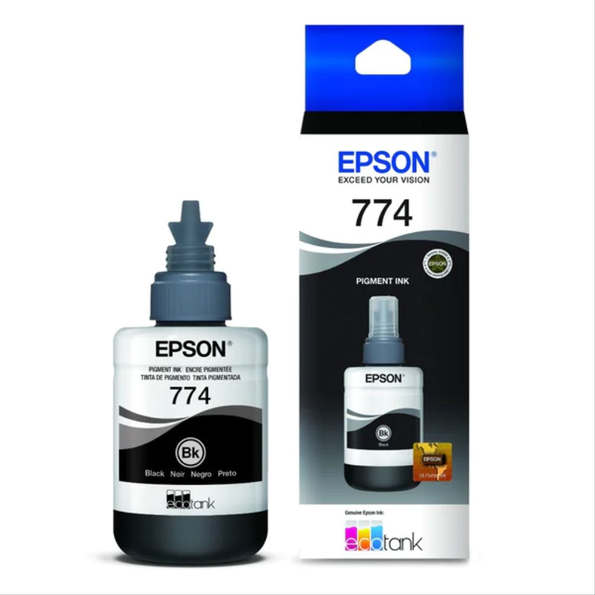 EPSON - Tinta Epson T774 Negro Pigmentado WorkForce M200, M205 Original - 140ml