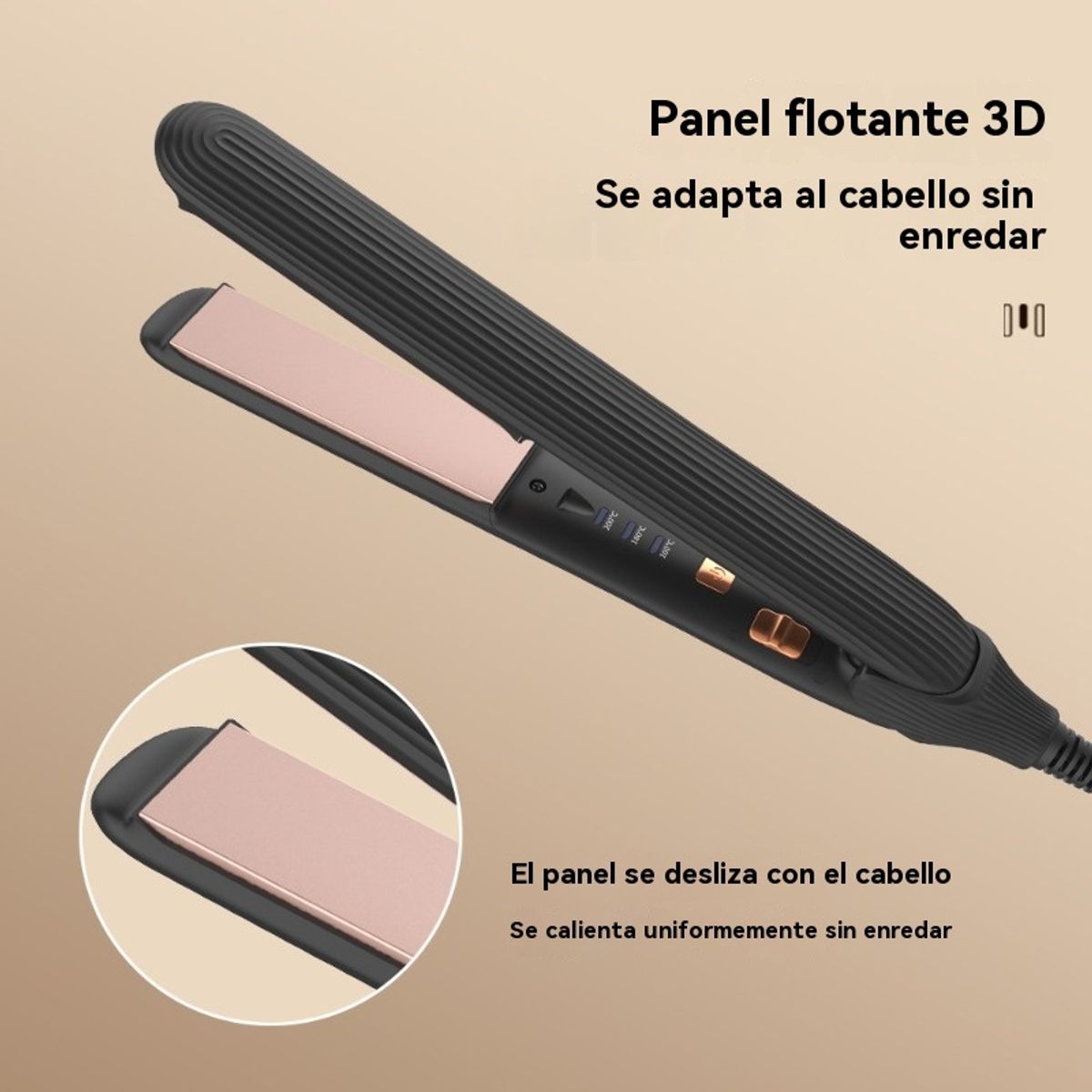 GIOIO - Plancha para Rizar con Iones para Ondas y Rulos Multifunción