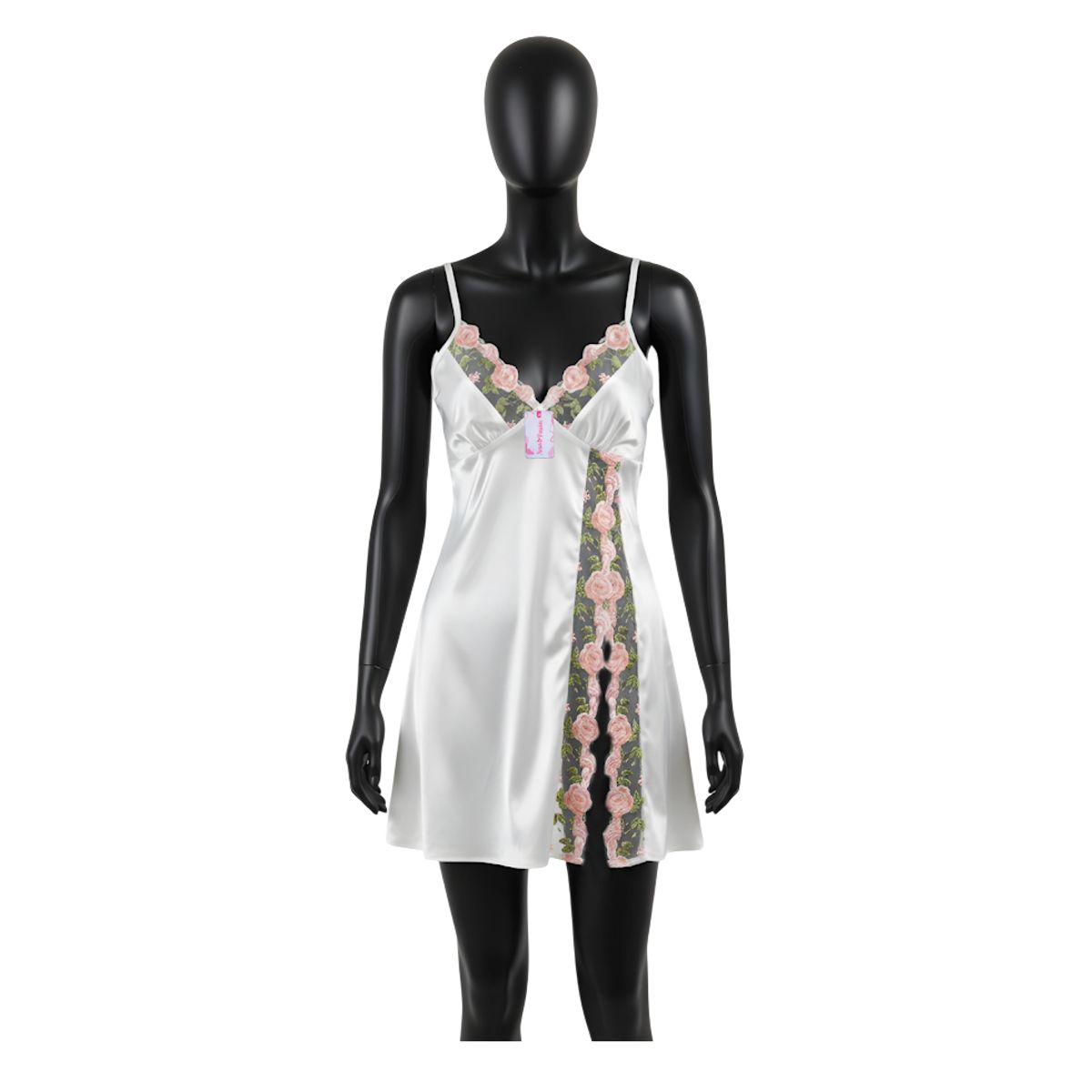 GENERICO - BABYDOLL LENCERIA PIJAMA SEXY BLANCO TALLA L