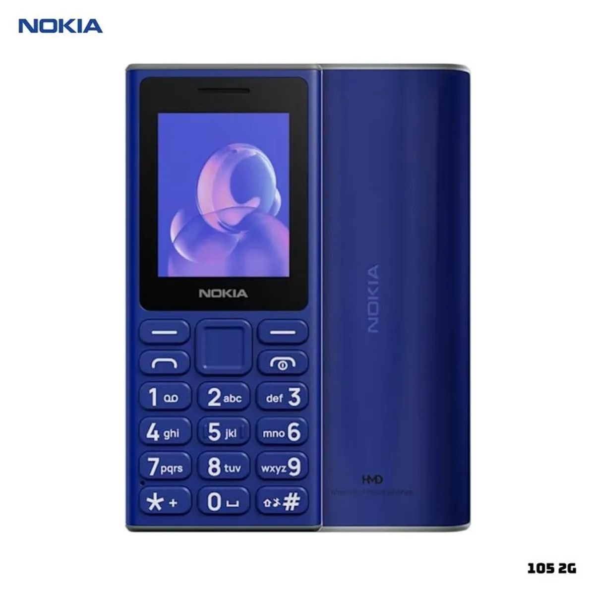 NOKIA - Teléfono Nokia 105 2G Dual Sim Batería Duradera Pantalla 2 Pulgadas