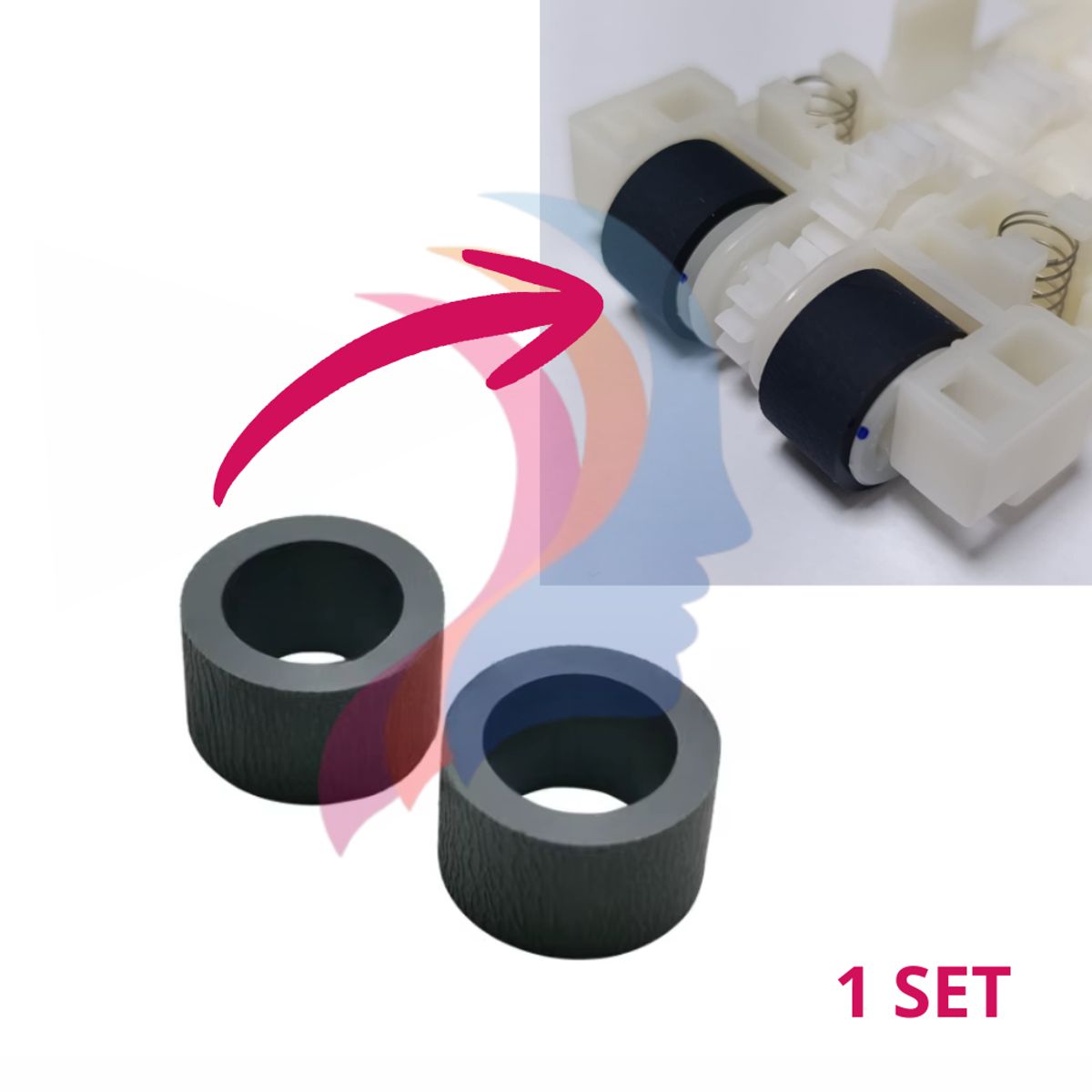 GENERICO - Kit Rodillo GOMA  L6171 L6270 L14150