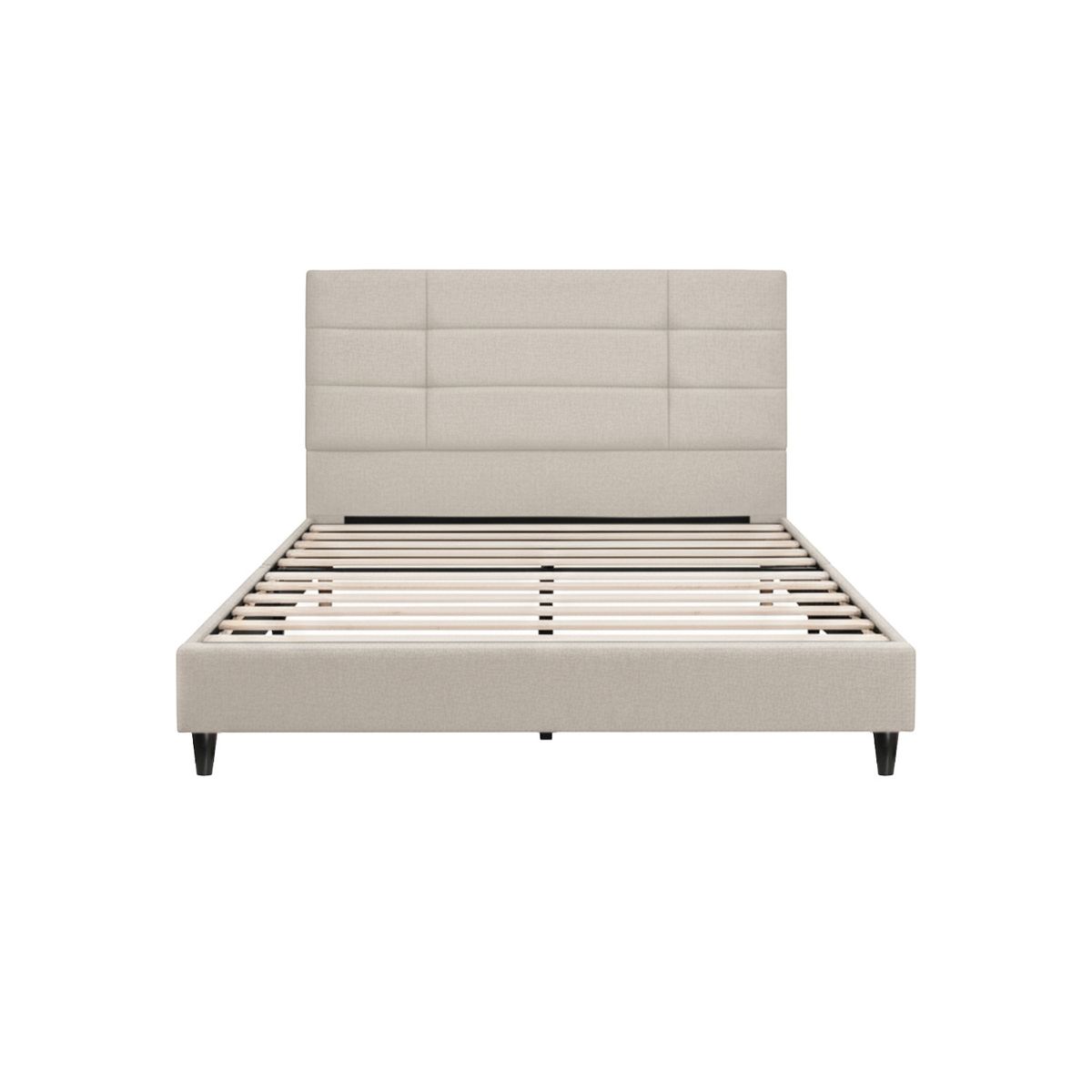 MUEBLES MACRUMO - Cama tapizada Casel - Queen - Personaliza el color