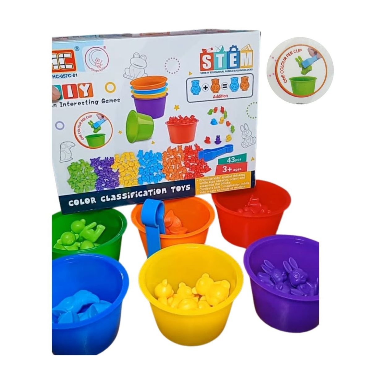 GENERICO - Set de Estimulación Temprana Montessori Conteo y Clasificación de Animales