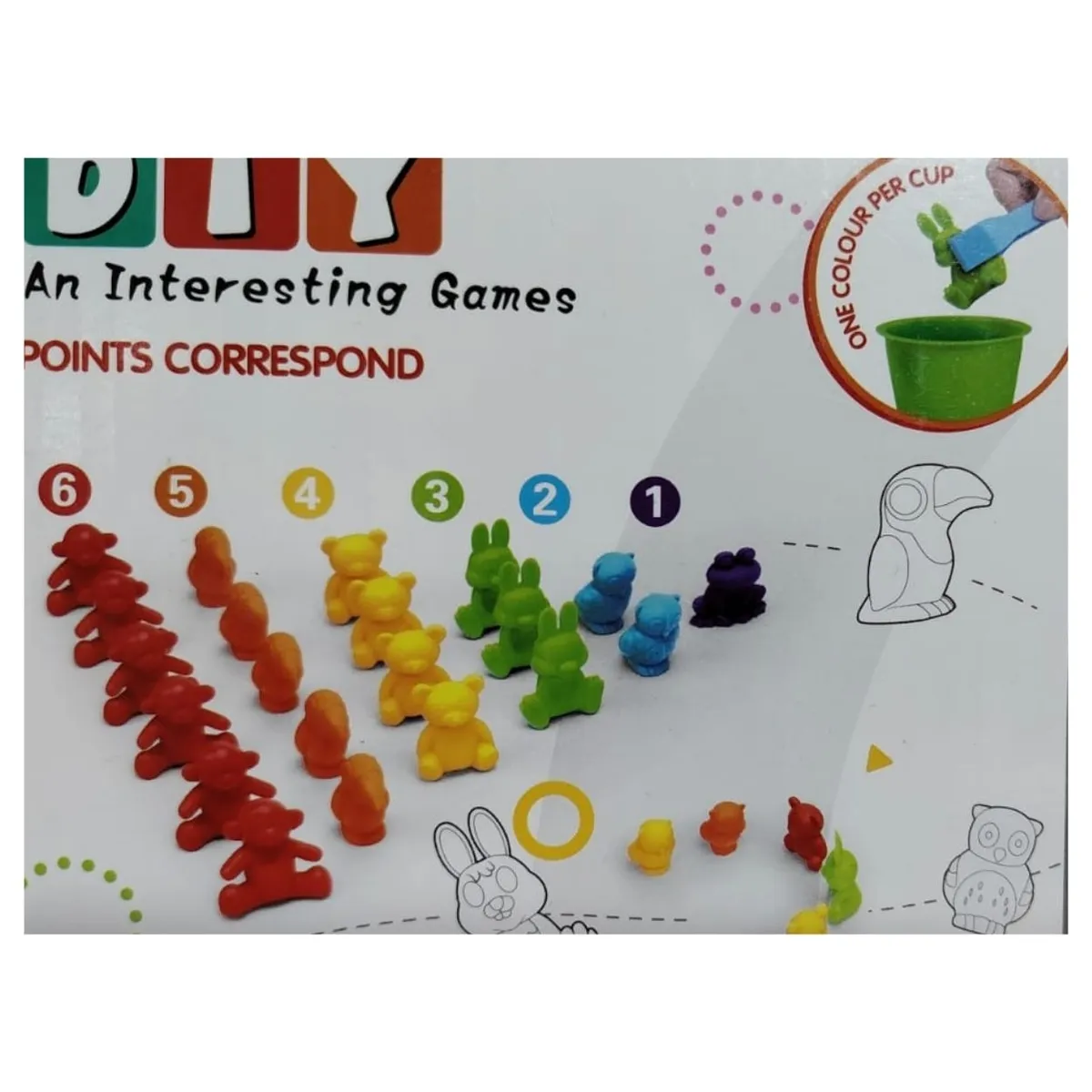 GENERICO - Set de Estimulación Temprana Montessori Conteo y Clasificación de Animales