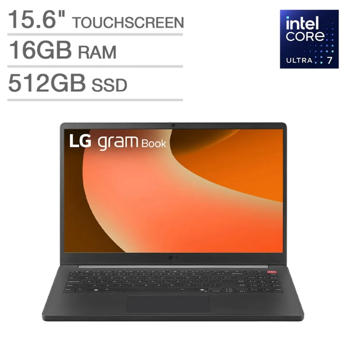 LG - Laptop LG Gram Book 15.6 Intel Core Ultra 7‑255U 16GB 512GB SSD FHD Táctil Win11