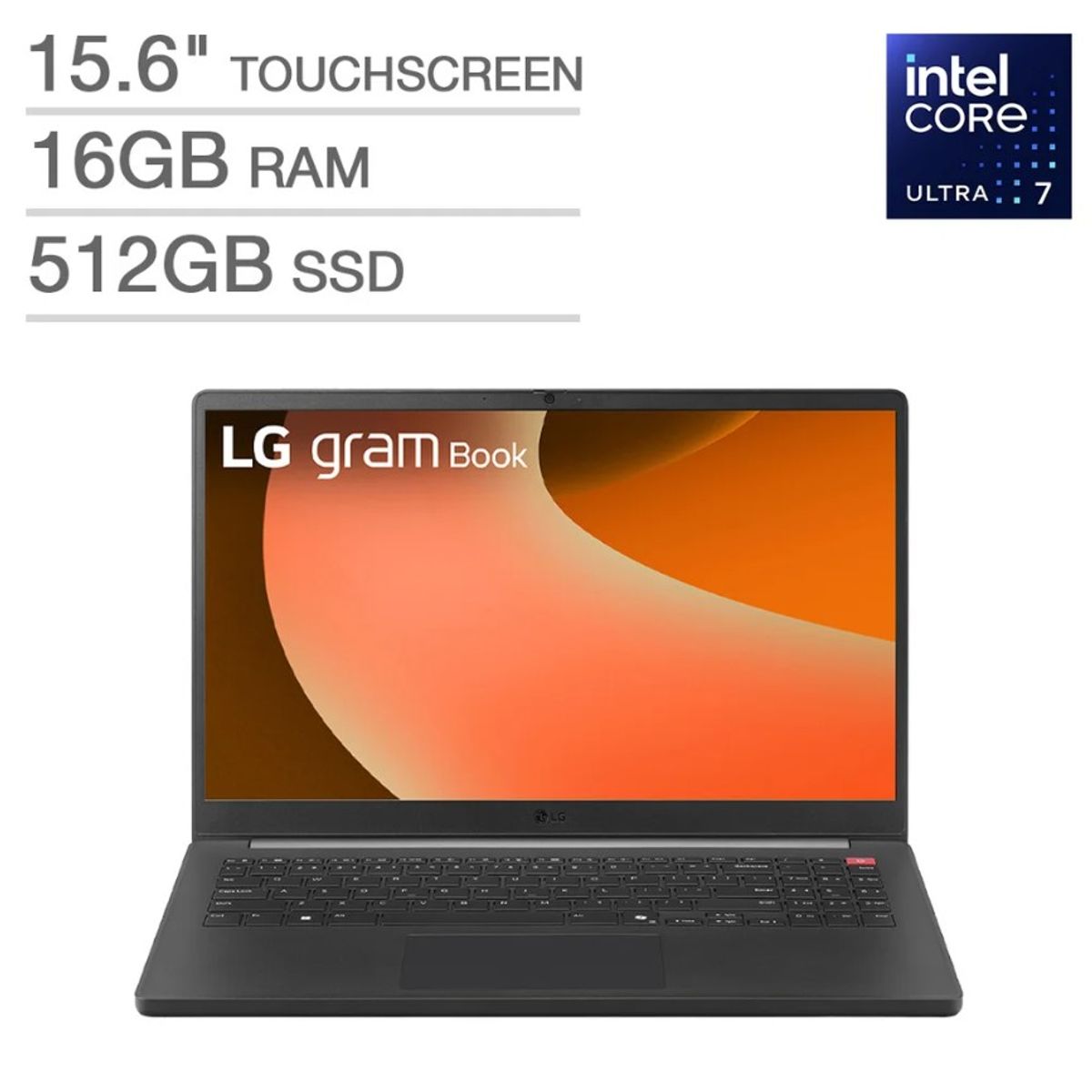 LG - Laptop LG Gram Book 15.6 Intel Core Ultra 7‑255U 16GB 512GB SSD FHD Táctil Win11