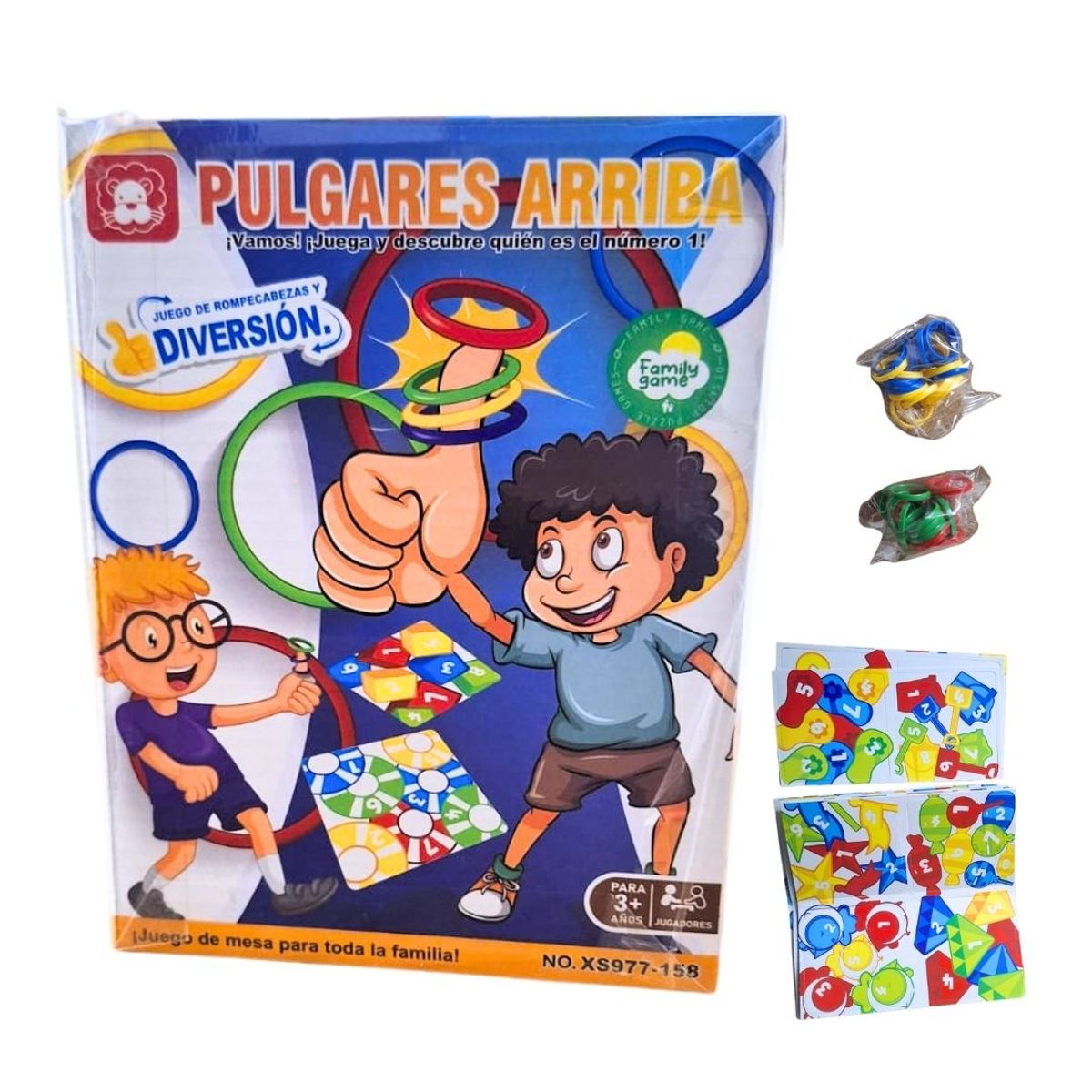 GENERICO - Juego de Mesa Pulgares Arriba Juego Familiar Didáctico Infantil y Adultos