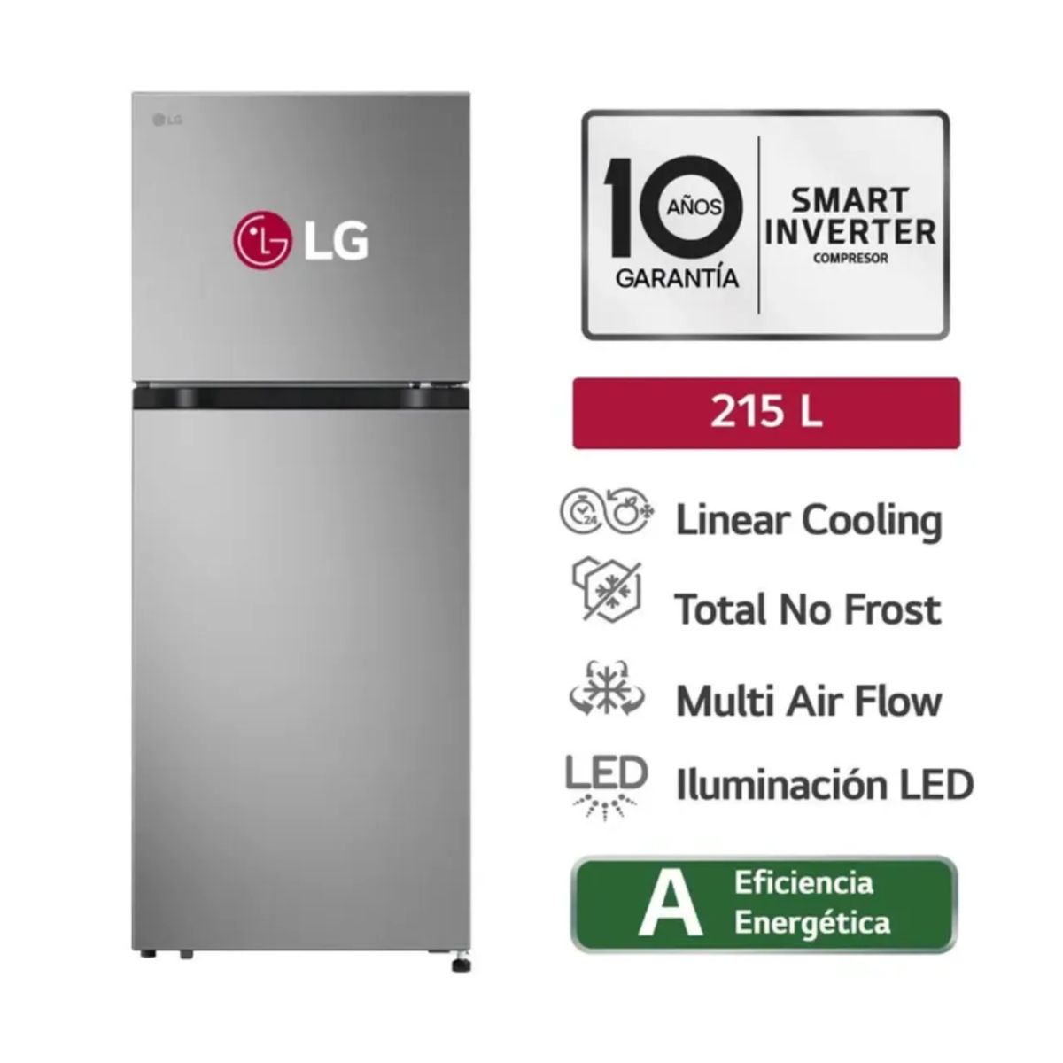 LG - Refrigeradora LG 215L VT22BPY sd Plateado