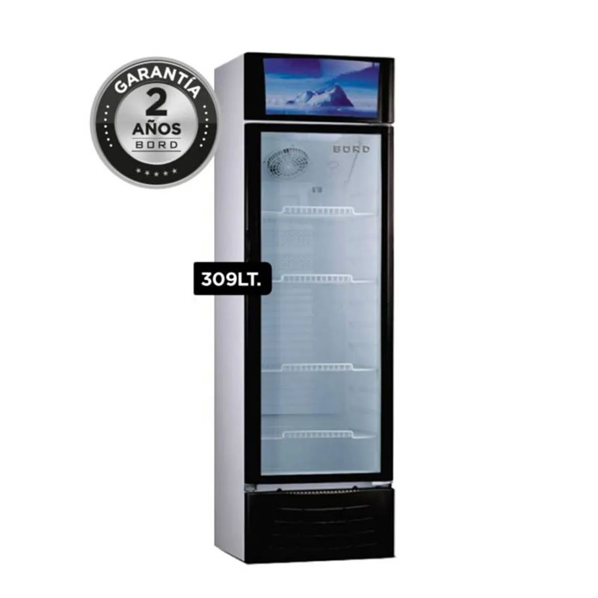 BORD - Vitrina Exhibidora Bord 309 Litros Ex309-M