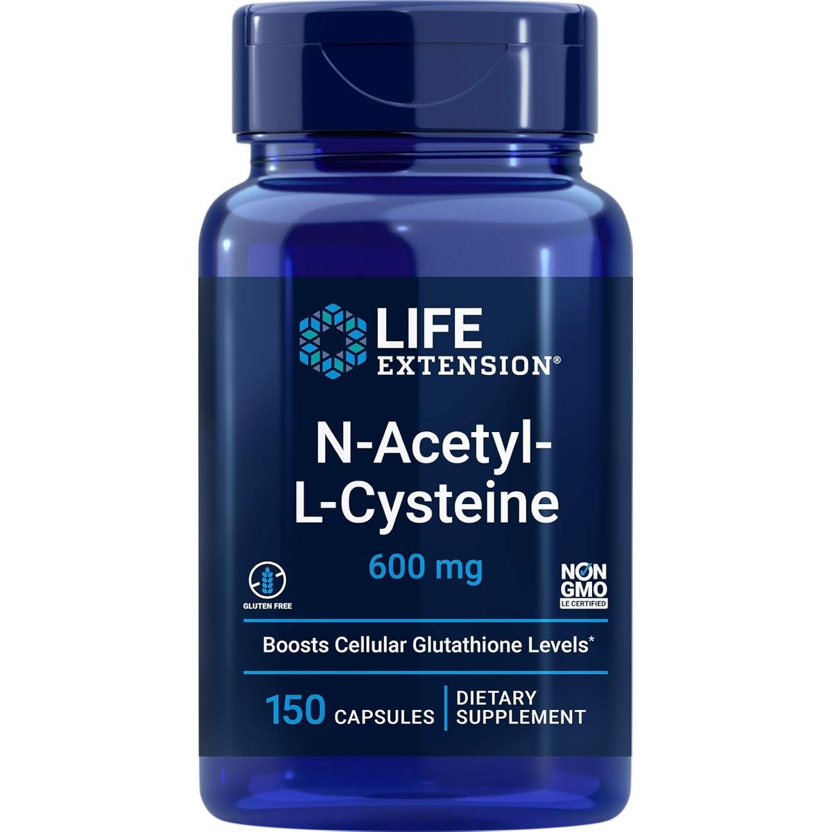 GENERICO - Life Extension N-Acetyl-L-Cisteína (NAC) 600mg, 150 Cápsulas