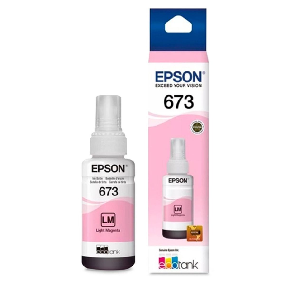 EPSON - Tinta Epson T673 Magenta Claro EcoTank L800, L805, L810, L850, L1800 Original - 70ml