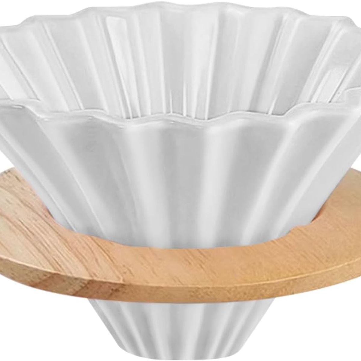 GENERICO - Cafetera Barista Dripper Metodo Origami De Ceramica Con Base