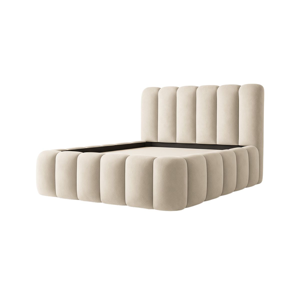 MUEBLES MACRUMO - Cama tapizada Natura - Queen - Personaliza el color