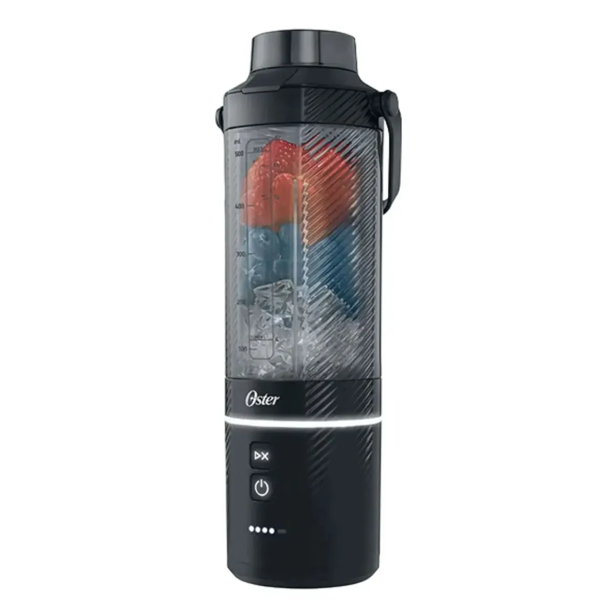 OSTER - Licuadora Portátil Oster GoMAX, 590 ml , para Smoothies, Negro, BLSTGFP-B20