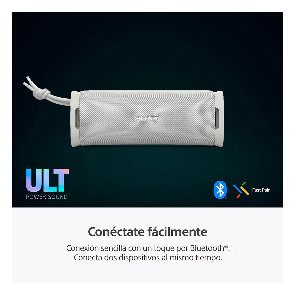 SONY - Sony Parlante Bluetooth SRS-ULT10 Portátil FIELD 1 - Blanco