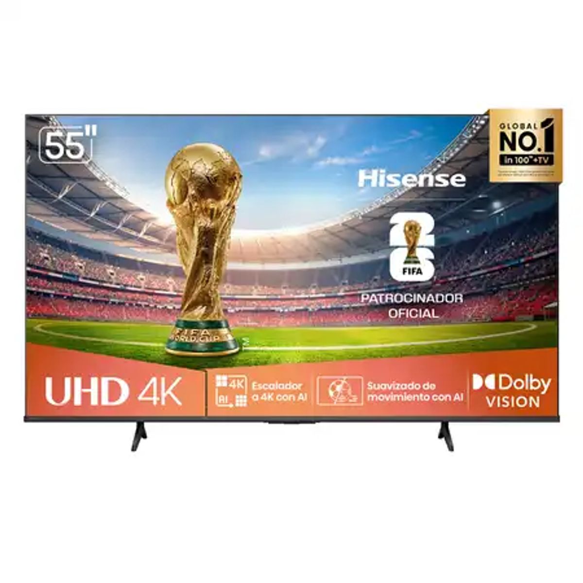 HISENSE - TV Hisense LED 55 UHD 4K Smart TV 55A6N 2024