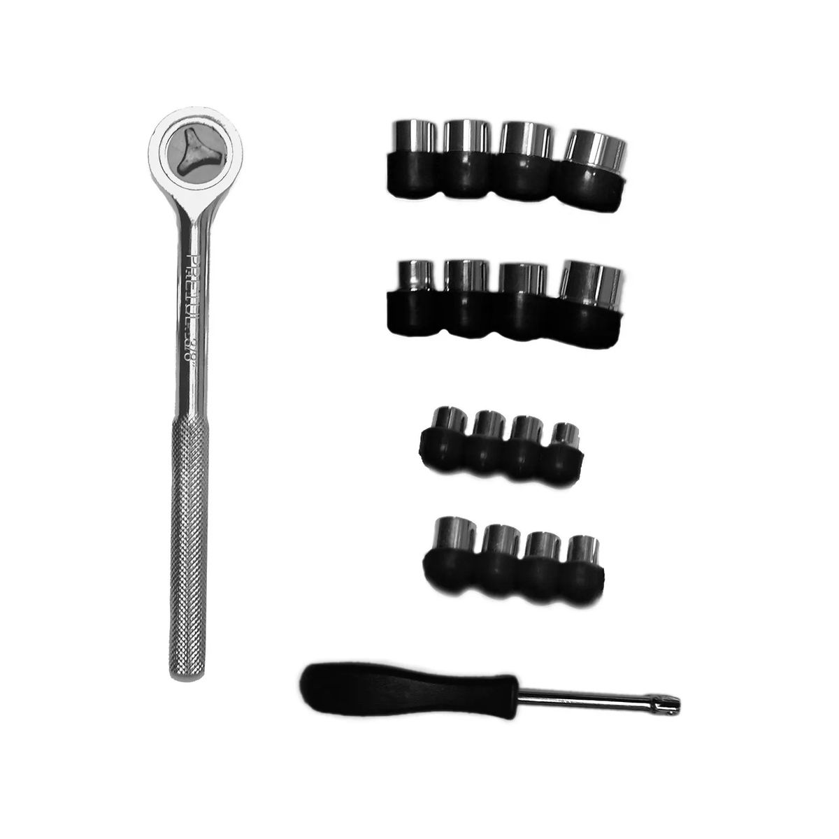 Juego de dados Rachet  3/8" de 21 Piezas- Pretul, marca PRETUL - Foto Principal
