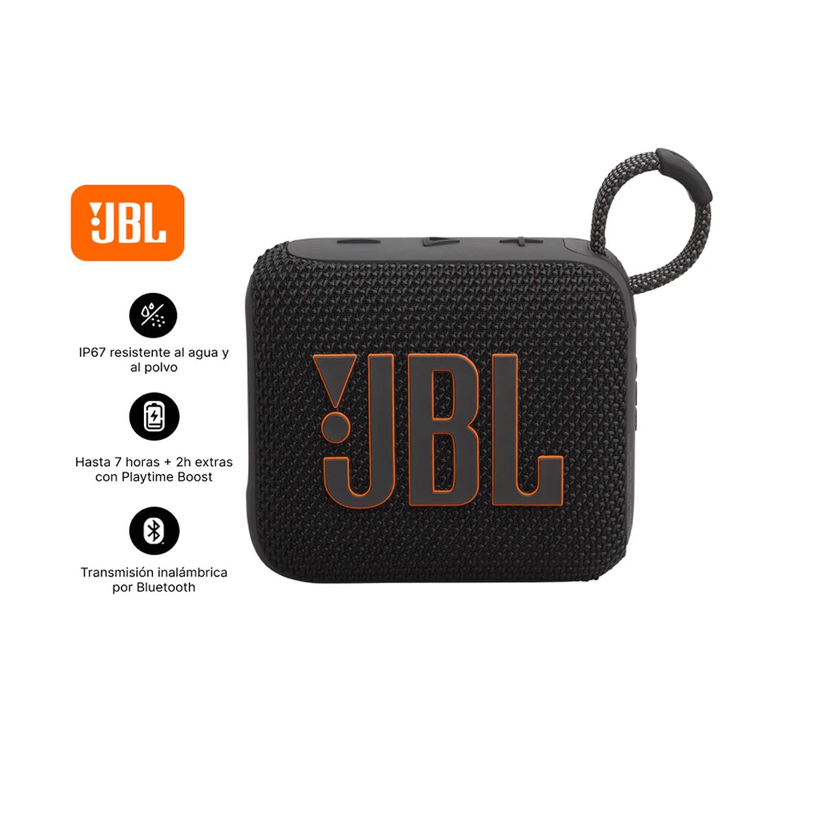JBL - Parlante Bluetooth JBL GO4 -  Negro