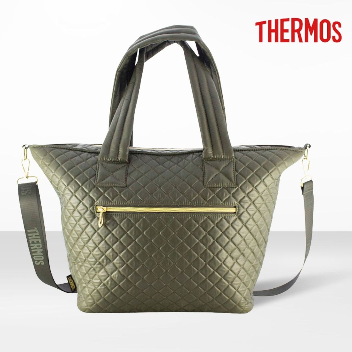 THERMOS - Lonchera termica Tote Quilted Verde Thermos