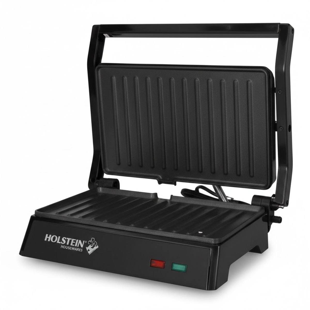 HOLSTEIN HOUSEWARES - Grill Panini de 2 puestos de 180°