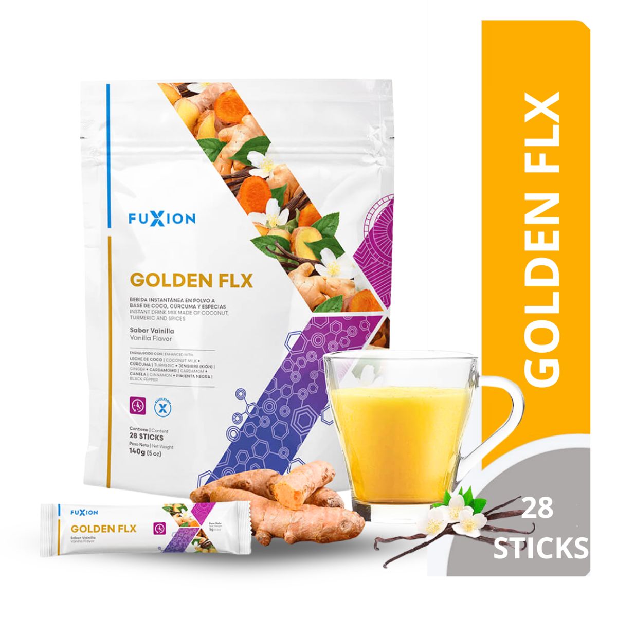 FUXION - GOLDEN FLX FUXION 28 SOBRES