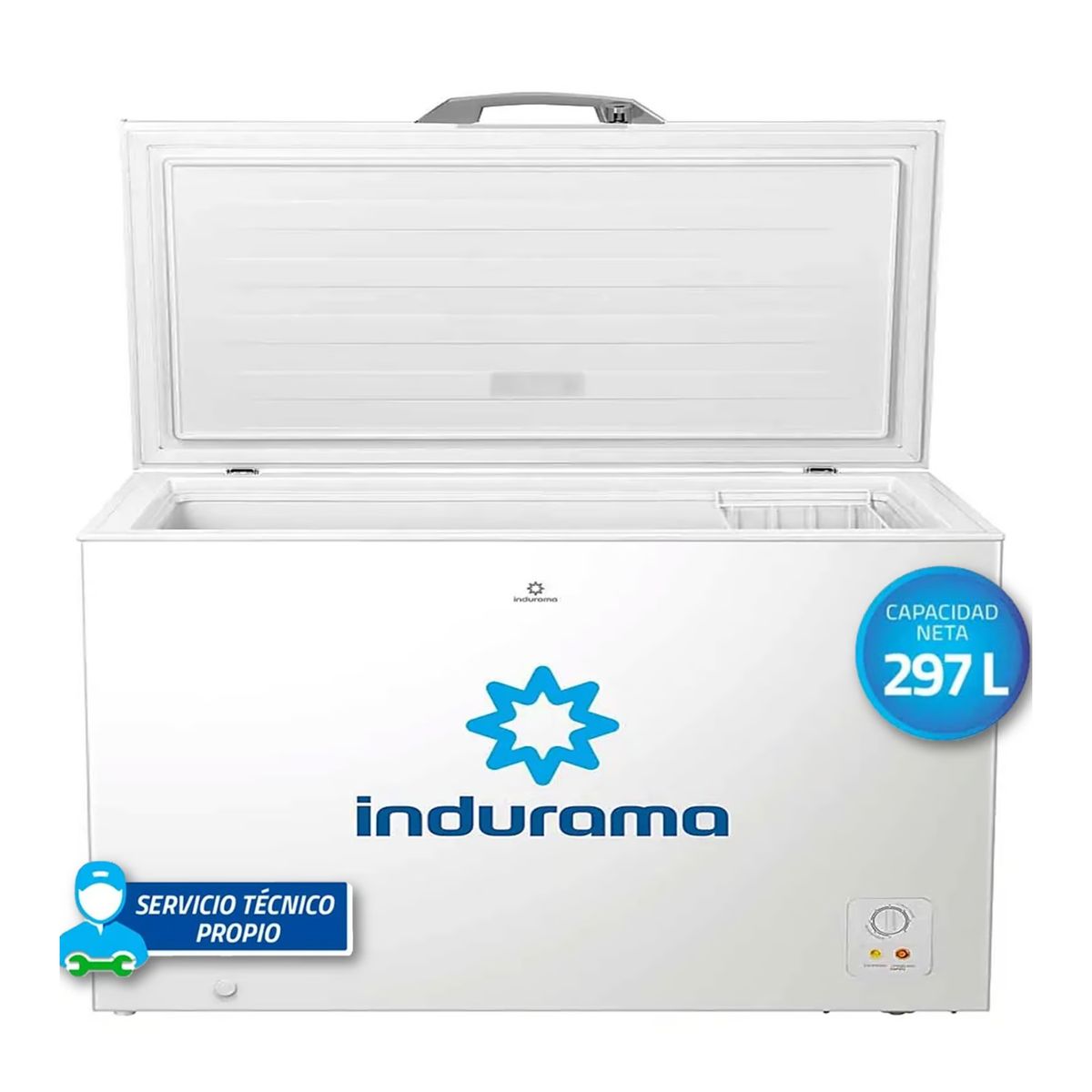 INDURAMA - Congeladora Indurama CI-320BL Defrost 297L Blanco