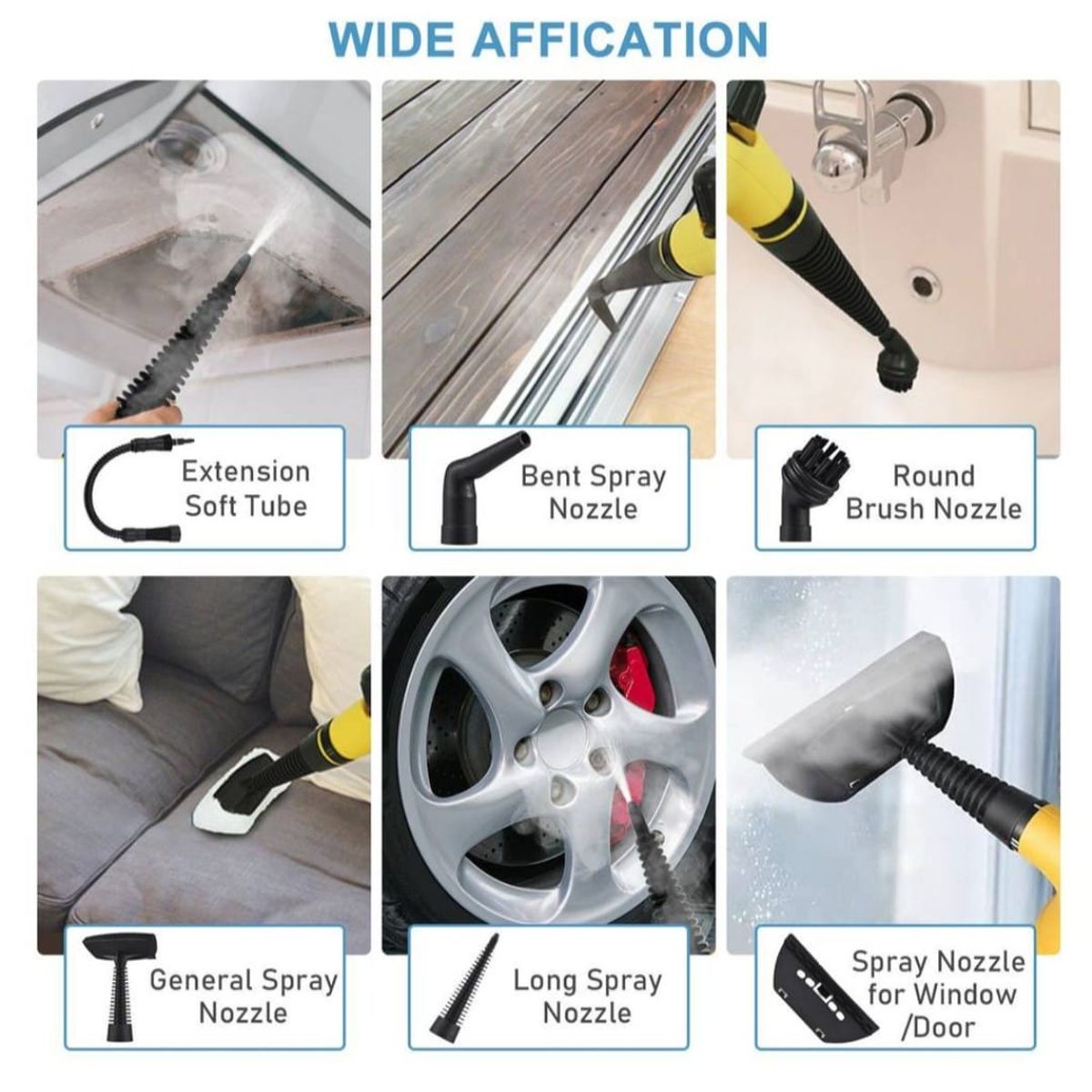 GENERICO - LIMPIADOR A VAPOR PORTATIL MULTIFUNCIONAL  STEAM CLEANER 1000 w