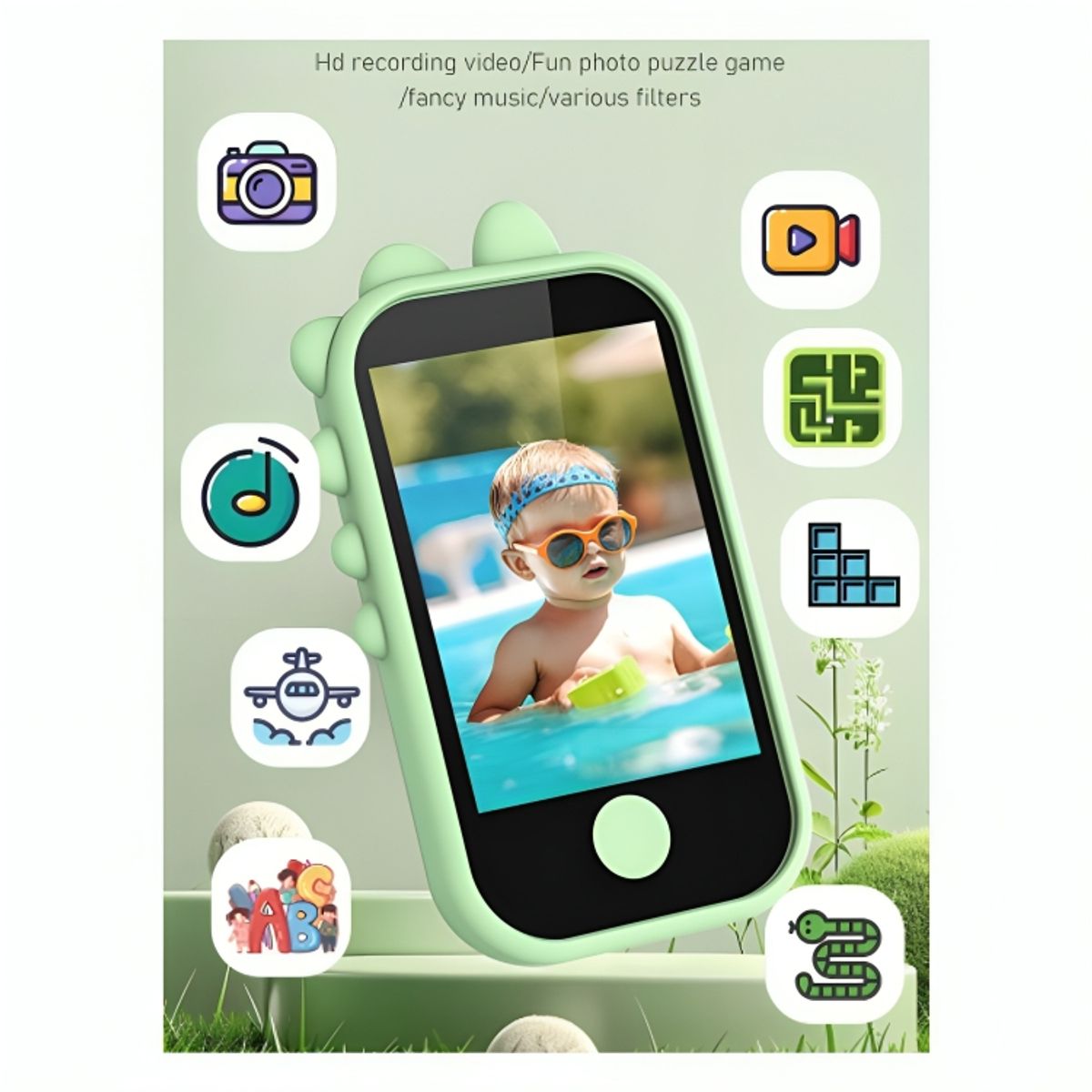 GENERICO - Mini Cámara Digital Tipo Teléfono Juguete para Niños