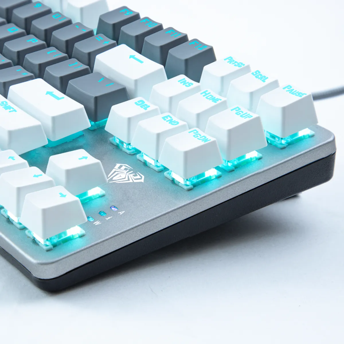 AULA - Teclado Mecanico Aula F3287 TKL Blanco  Gris