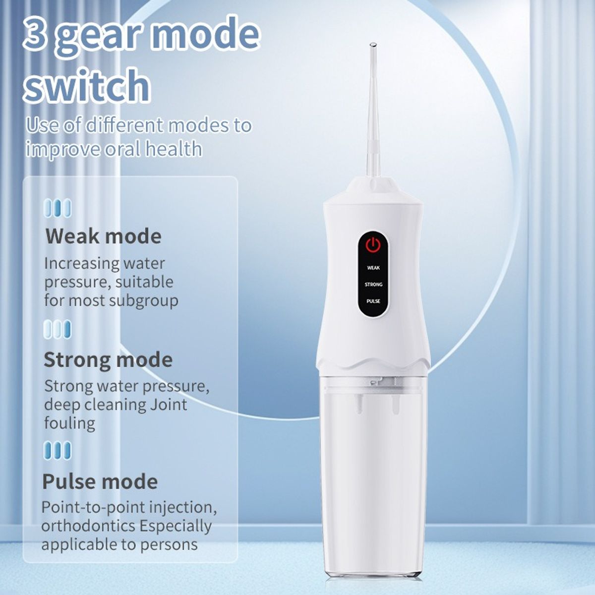 GIOIO - Irrigador dental portátil pulsos USB para casa