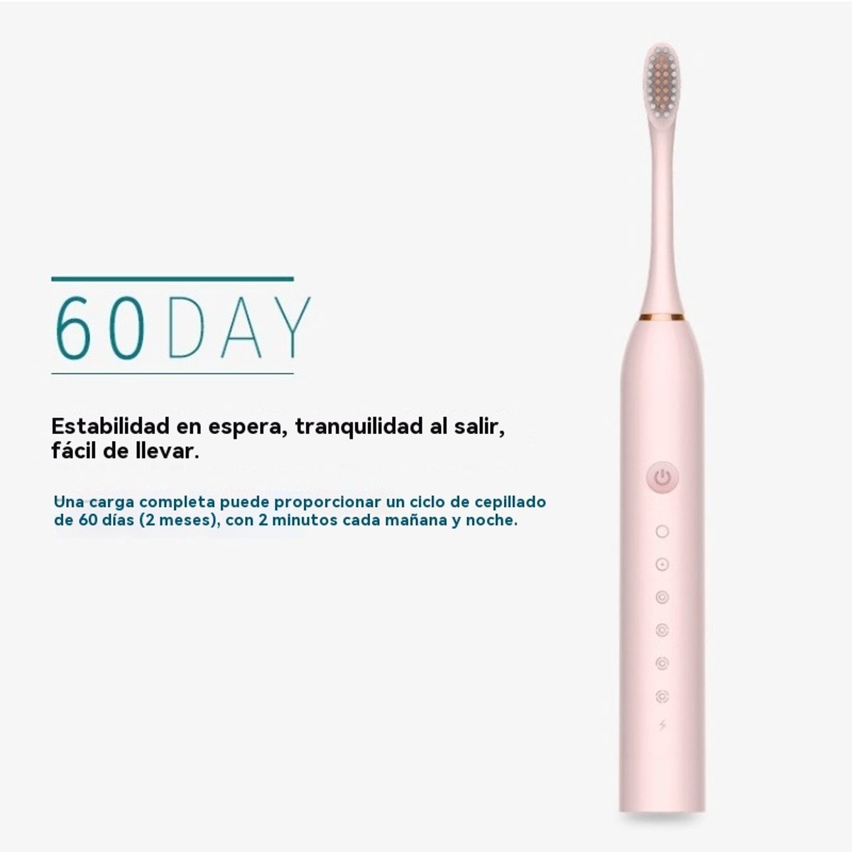 GIOIO - Cepillo suave e irrigador ultrasónico recargable automático